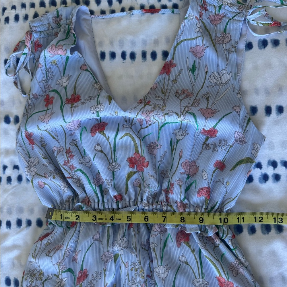 Banana Republic Floral Ruched Maxi Dress - Size 0 - Picture 12 of 14